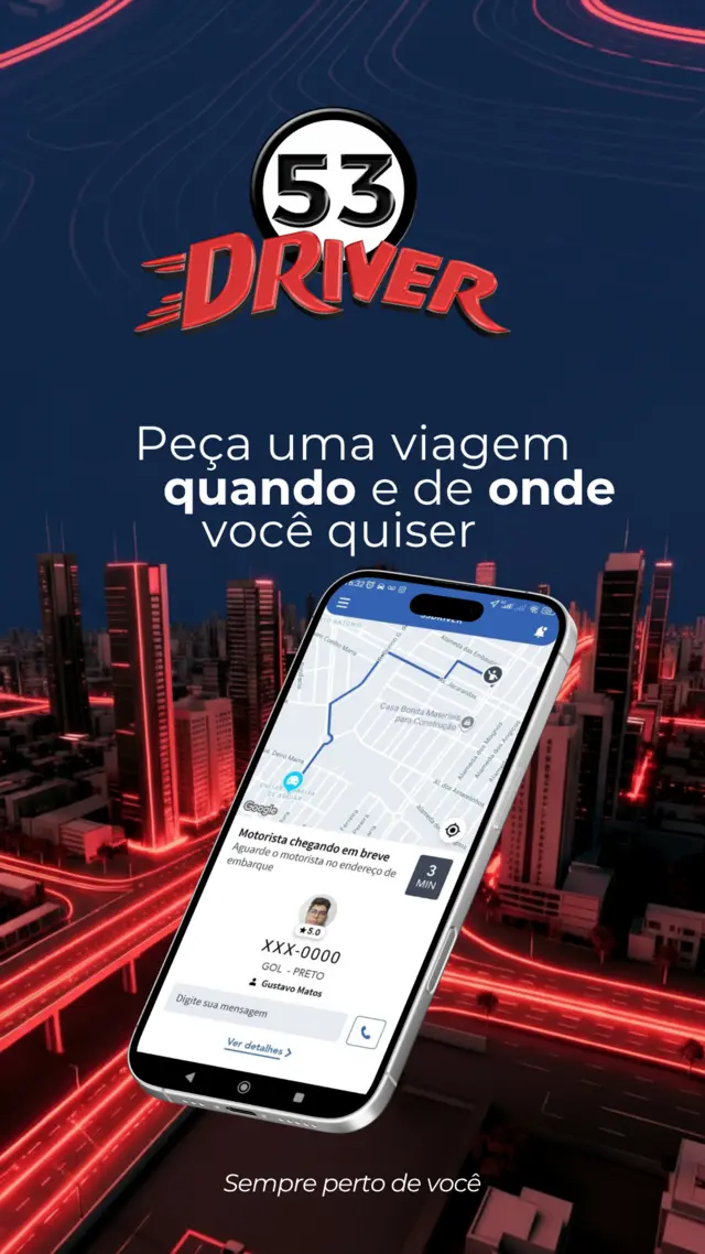 Tela de acompanhamento da corrida