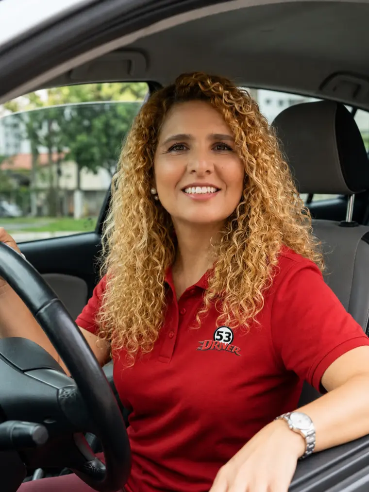 Motorista parceira da 53 Driver
